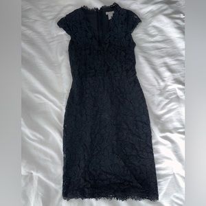 Black body con dress, lace
